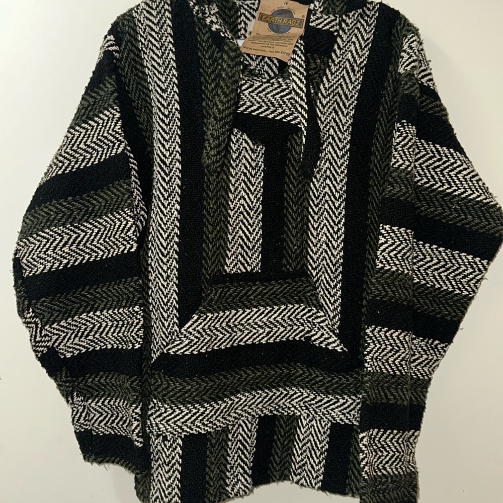 New Baja hoodie drug rug XL Earth Ragz